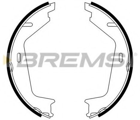 Комплект тормозных колодок, стояночная тормозная система BREMSI GF0608