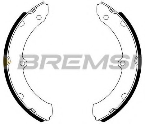 Комплект тормозных колодок BREMSI GF0983