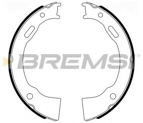 Комплект тормозных колодок, стояночная тормозная система BREMSI GF4700