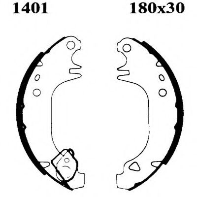 Комплект тормозных колодок BSF 01401