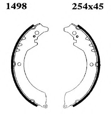 Комплект тормозных колодок BSF 01498