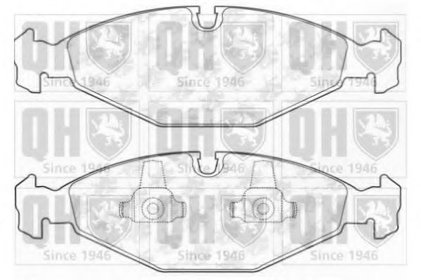 Комплект тормозных колодок, дисковый тормоз QUINTON HAZELL BP1172