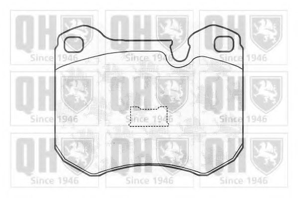 Комплект тормозных колодок, дисковый тормоз QUINTON HAZELL BP627
