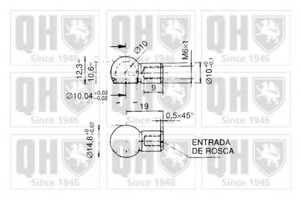 Газовая пружина, крышка багажник QUINTON HAZELL QTS128381