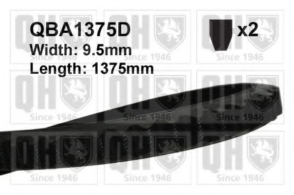 Клиновой ремень QUINTON HAZELL 10X1375