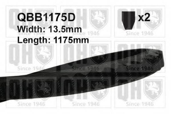 Клиновой ремень QUINTON HAZELL QBB1175D