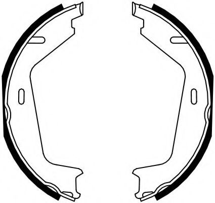 Комплект тормозных колодок, стояночная тормозная система FERODO FSB4130