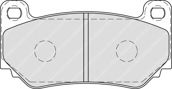 Комплект тормозных колодок, дисковый тормоз FERODO FDB1995