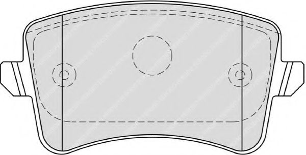 Комплект тормозных колодок, дисковый тормоз FERODO FDB4190