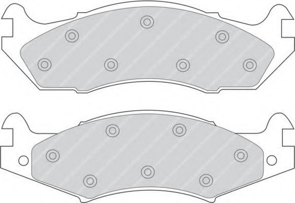 Комплект тормозных колодок, дисковый тормоз FERODO FDB920