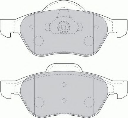 Комплект тормозных колодок, дисковый тормоз FERODO FSL1440