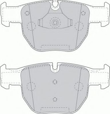 Комплект тормозных колодок, дисковый тормоз FERODO FSL1597