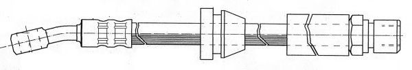 Тормозной шланг FERODO FHY3030