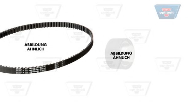 Комплект ремня ГРМ OPTIBELT KT 1263