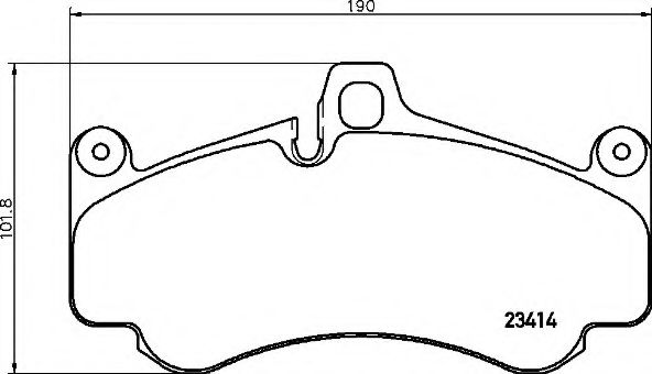 Комплект тормозных колодок, дисковый тормоз BREMBO P 65 032