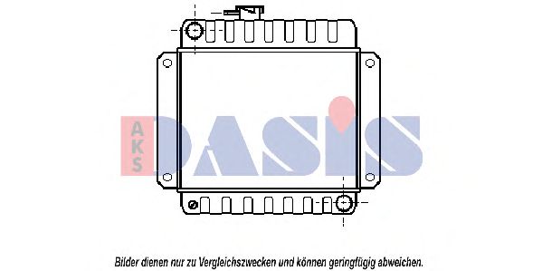 Радиатор, охлаждение двигателя AKS DASIS 6002002