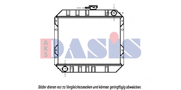Радиатор, охлаждение двигателя AKS DASIS 090190N
