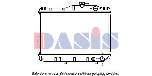 Радиатор, охлаждение двигателя AKS DASIS 210110N