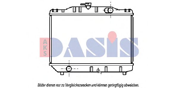 Радиатор, охлаждение двигателя AKS DASIS 210350N