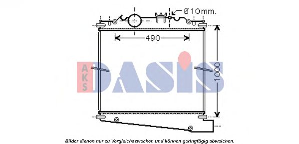 Радиатор, охлаждение двигателя AKS DASIS 290005N