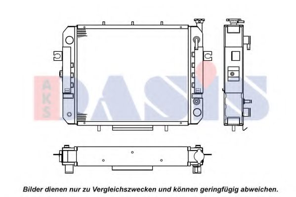 Радиатор, охлаждение двигателя AKS DASIS 430006N