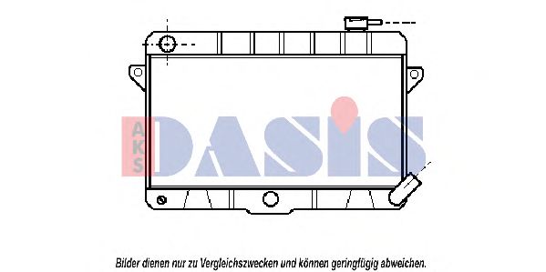 Радиатор, охлаждение двигателя AKS DASIS 490060N