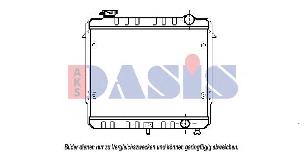 Радиатор, охлаждение двигателя AKS DASIS 520042N
