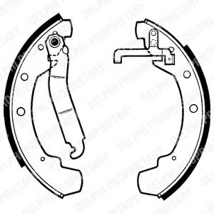 Комплект тормозных колодок DELPHI LS1281
