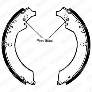 Комплект тормозных колодок DELPHI LS1359