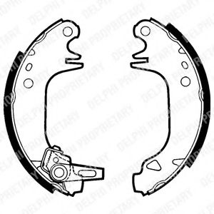 Комплект тормозных колодок DELPHI LS1382