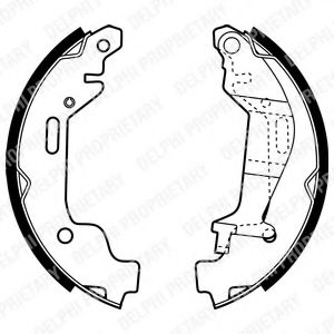 Комплект тормозных колодок DELPHI LS1927