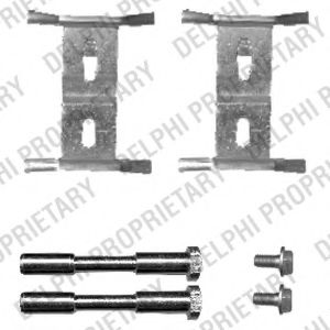 Комплектующие, колодки дискового тормоза DELPHI LX0449