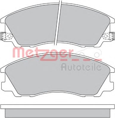 Комплект тормозных колодок, дисковый тормоз METZGER 24061