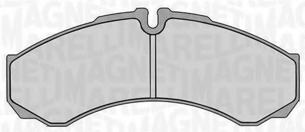 Комплект тормозных колодок, дисковый тормоз MAGNETI MARELLI 363916060283