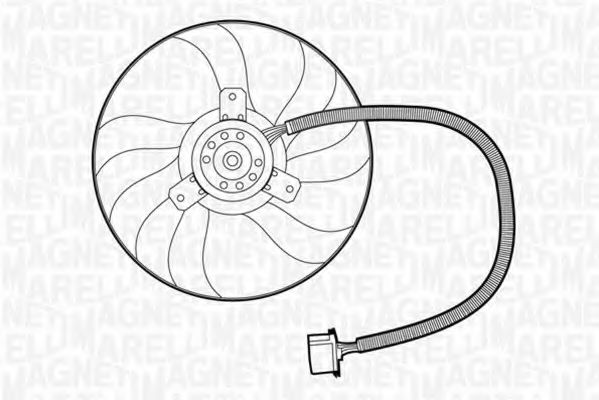 Вентилятор, охлаждение двигателя MAGNETI MARELLI 069422266010