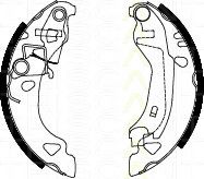 Комплект тормозных колодок TRISCAN 8100 15015