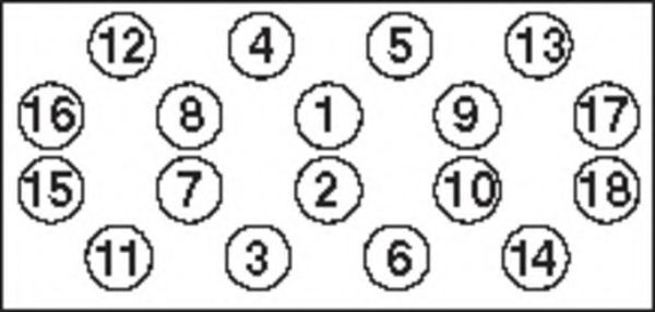 Комплект болтов головки цилидра ELRING 114220
