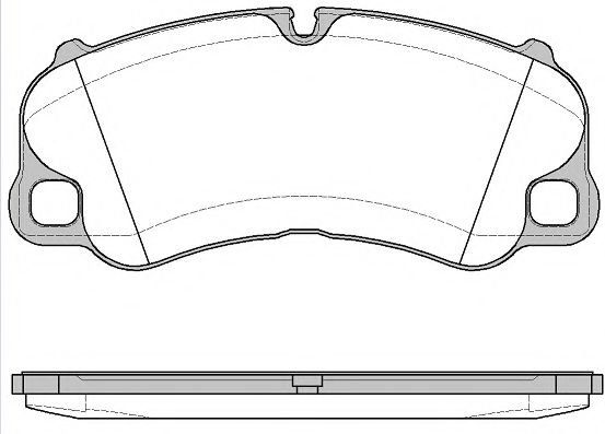 Комплект тормозных колодок, дисковый тормоз REMSA 1595.00