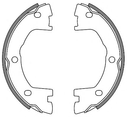 Комплект тормозных колодок, стояночная тормозная система REMSA 4640.00