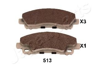 Комплект тормозных колодок, дисковый тормоз JAPANPARTS PP-513AF