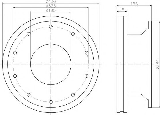 Тормозной диск DON CVD580