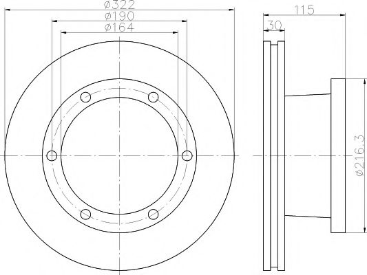 Тормозной диск DON CVD569