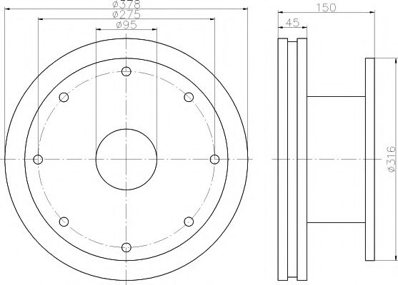 Тормозной диск DON CVD653
