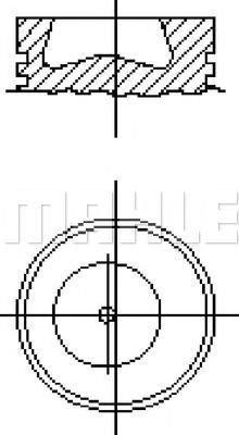 Поршень MAHLE ORIGINAL E13800