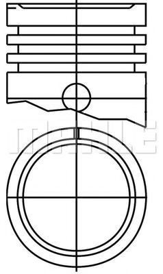 Поршень MAHLE ORIGINAL E14525