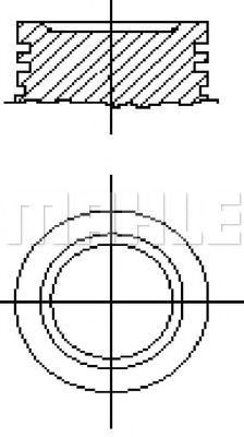 Поршень MAHLE ORIGINAL E14110