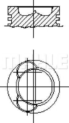 Поршень MAHLE ORIGINAL E71061