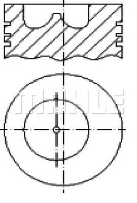 Поршень MAHLE ORIGINAL S13250