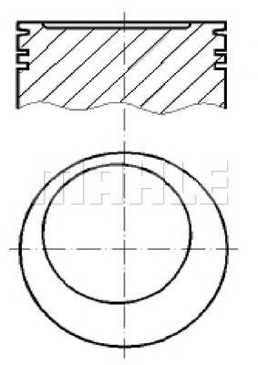 Поршень MAHLE ORIGINAL E14350