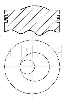 Поршень MAHLE ORIGINAL E59110